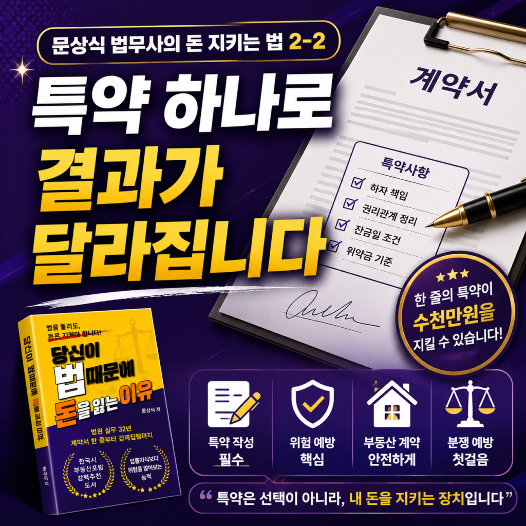 계약서 특약 작성법|한 줄의 특약이 계약 결과를 바꾸는 이유 chatgpt image 2026년 7월 3일 오전 10 11 46