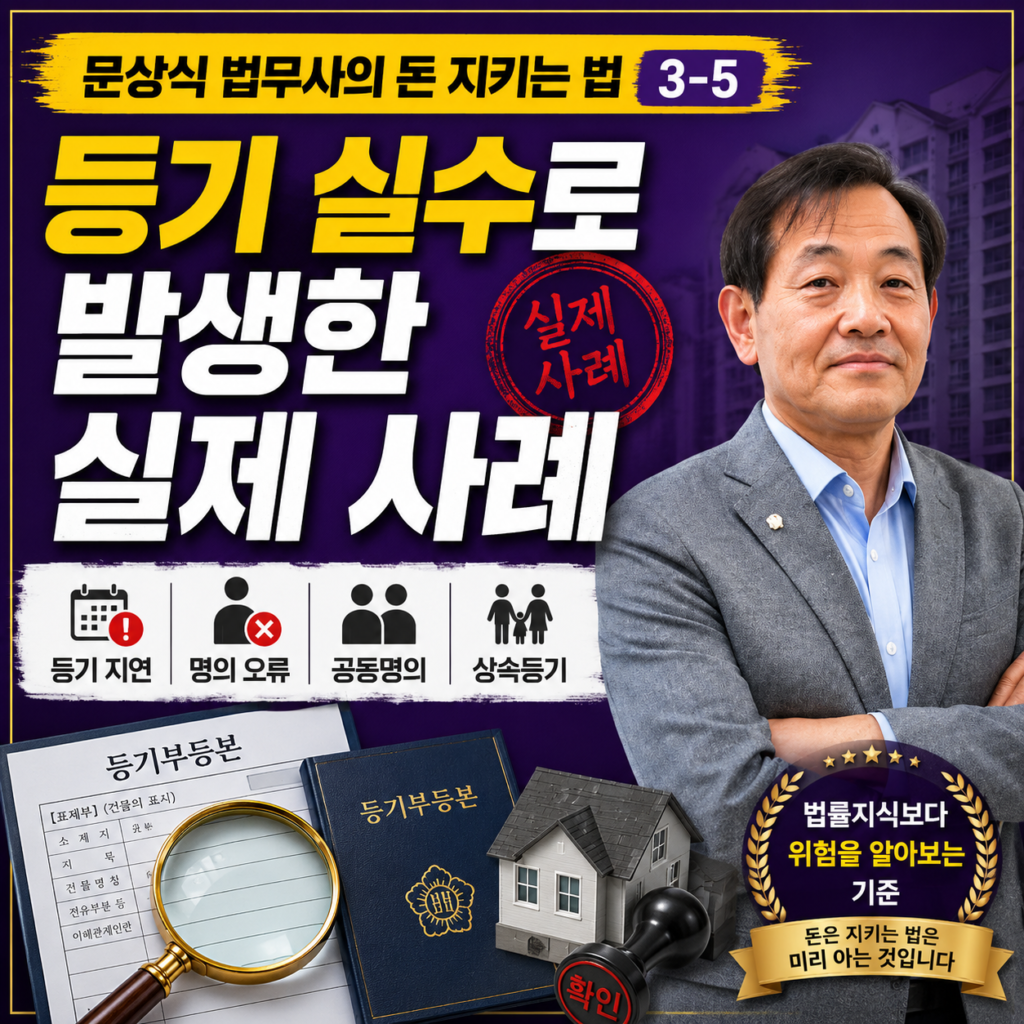 부동산 등기 실수 사례|명의·지분·등기 지연이 손해로 이어지는 이유 chatgpt image 2026년 8월 9일 오후 06 37 59